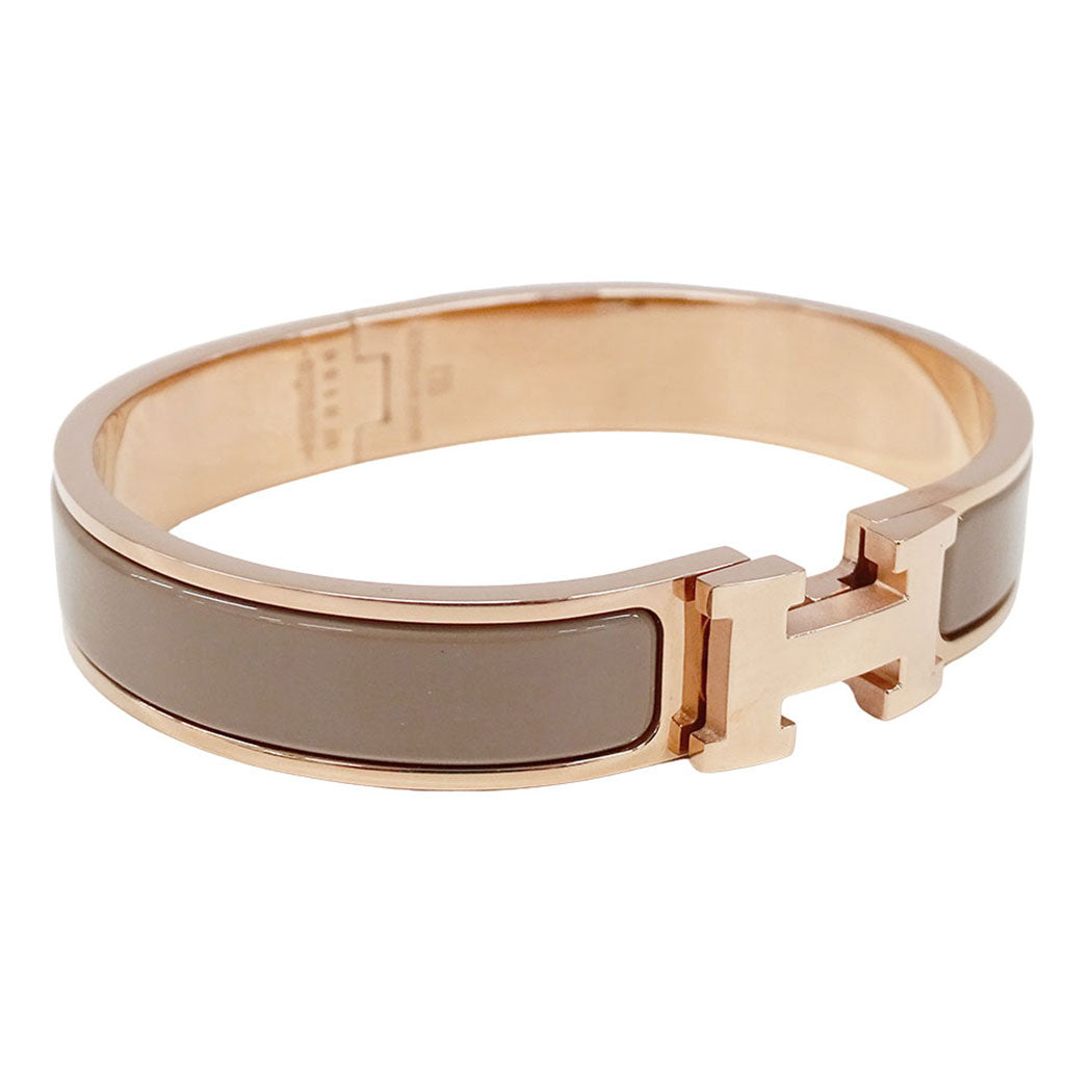 HERMES エルメス クリックH バングル メタル マロングラッセ ピンクゴールド レディース 【中古】
