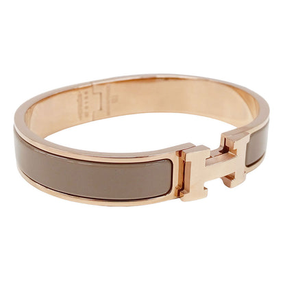 HERMES エルメス クリックH バングル メタル マロングラッセ ピンクゴールド レディース 【中古】