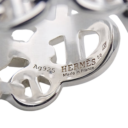 HERMES エルメス シェーヌダンクル アンシェネ GM リング 指輪 SV925 シルバー #50 約10号 レディース メンズ 磨き済み【中古】