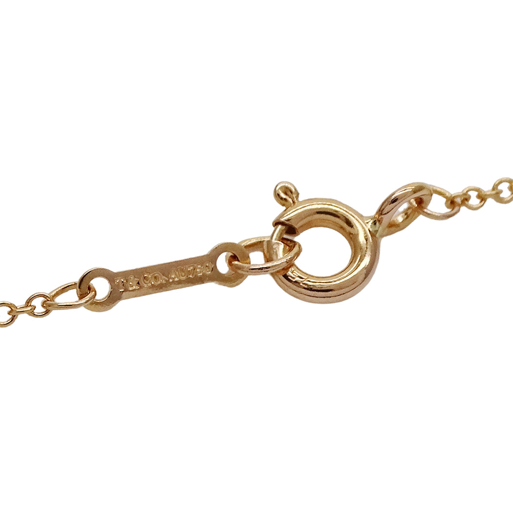 TIFFANY&Co. ティファニー パロマピカソ ラビングハート ネックレス 750PG ダイヤモンド レディース 磨き済み【中古】