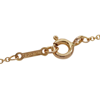 TIFFANY&Co. ティファニー パロマピカソ ラビングハート ネックレス 750PG ダイヤモンド レディース 磨き済み【中古】