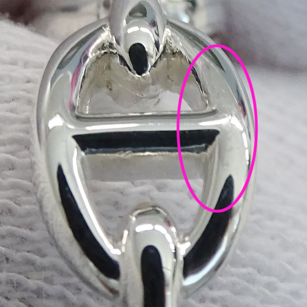 HERMES エルメス シェーヌダンクル アンシェネ リング 指輪 SV925 シルバー #54 約14号 レディース メンズ 磨き済み【中古】