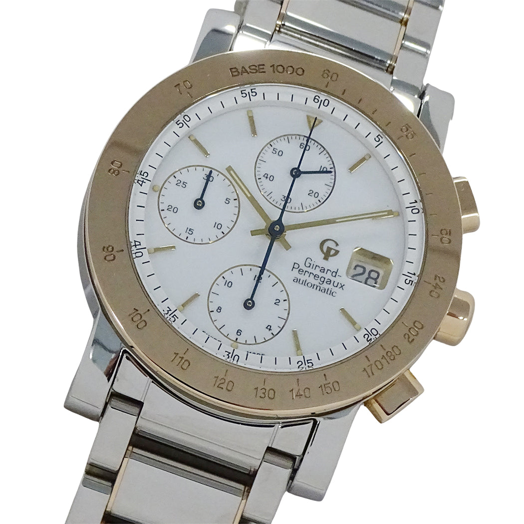 GIRARD PERREGAUX ジラール・ペルゴ GP7000 メンズ 腕時計 クロノグラフ 自動巻き AT SS PG 磨き済み【中古】