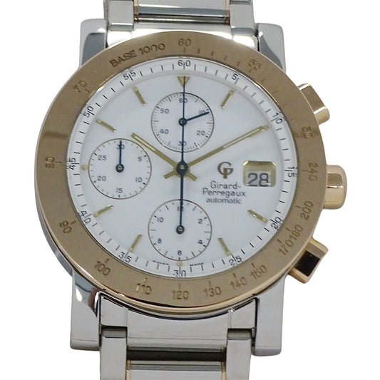 GIRARD PERREGAUX ジラール・ペルゴ GP7000 メンズ 腕時計 クロノグラフ 自動巻き AT SS PG 磨き済み【中古】