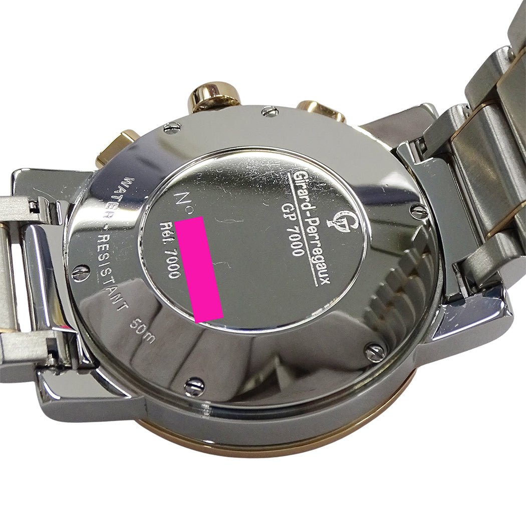 GIRARD PERREGAUX ジラール・ペルゴ GP7000 メンズ 腕時計 クロノグラフ 自動巻き AT SS PG 磨き済み【中古】