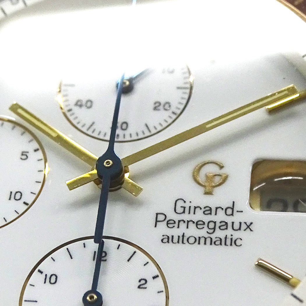 GIRARD PERREGAUX ジラール・ペルゴ GP7000 メンズ 腕時計 クロノグラフ 自動巻き AT SS PG 磨き済み【中古】