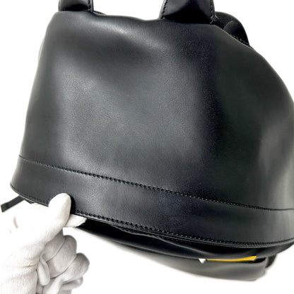 FENDI フェンディ リュック バグズアイ ブラック 7VZ012 ナイロン メンズ 【中古】