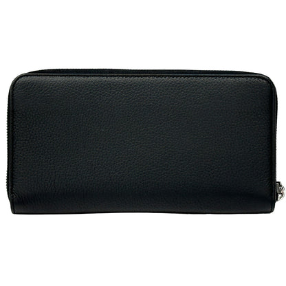 Dior ディオール ロングジップウォレット 長財布 CD Icon ブラック レザー メンズ 【中古】