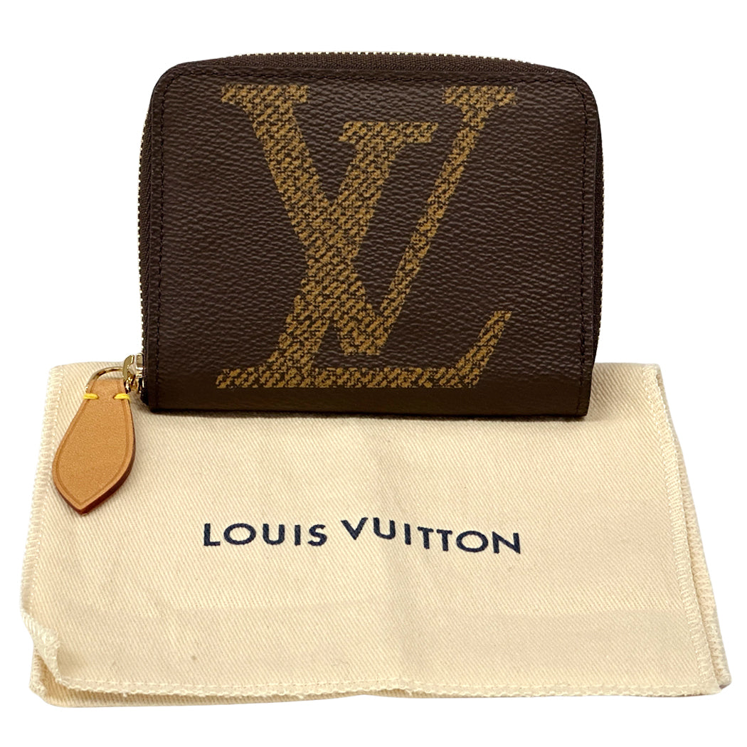 LOUIS VUITTON ルイ・ヴィトン ジッピー コインパース コインケース モノグラム ジャイアント ブラウン M69354 レディース メンズ 【中古】