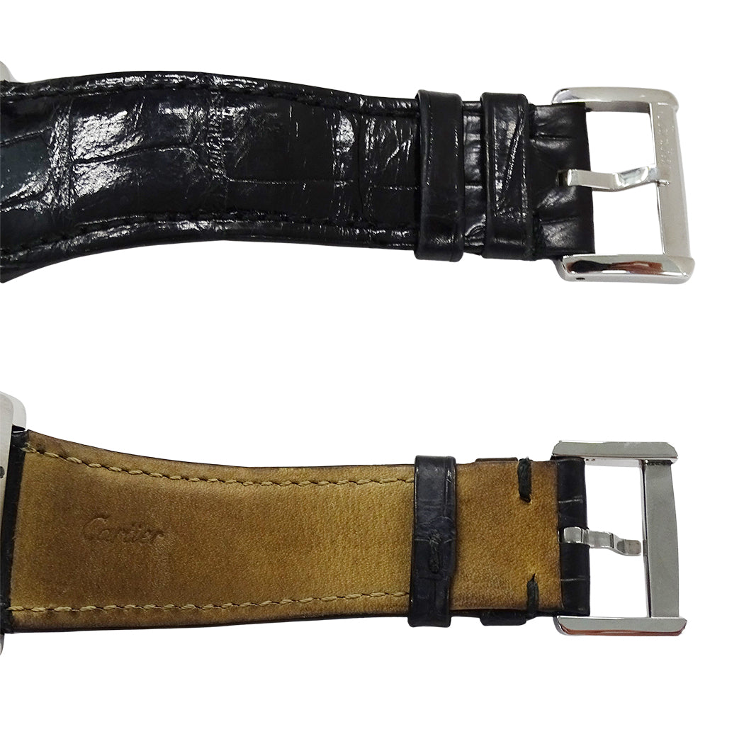 Cartier カルティエ タンク ディヴァン ミニ W6300255 レディース 腕時計 ステンレス レザー 磨き済み【中古】