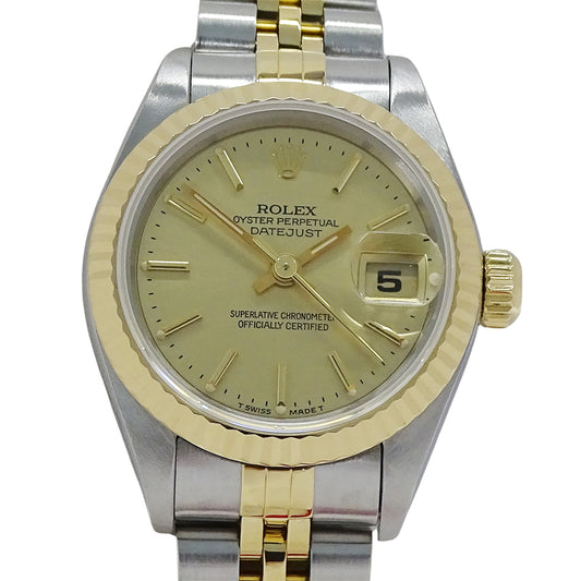 ROLEX ロレックス デイトジャスト 69173 W番 レディース 腕時計 自動巻き AT SS YG 磨き済み 【中古】