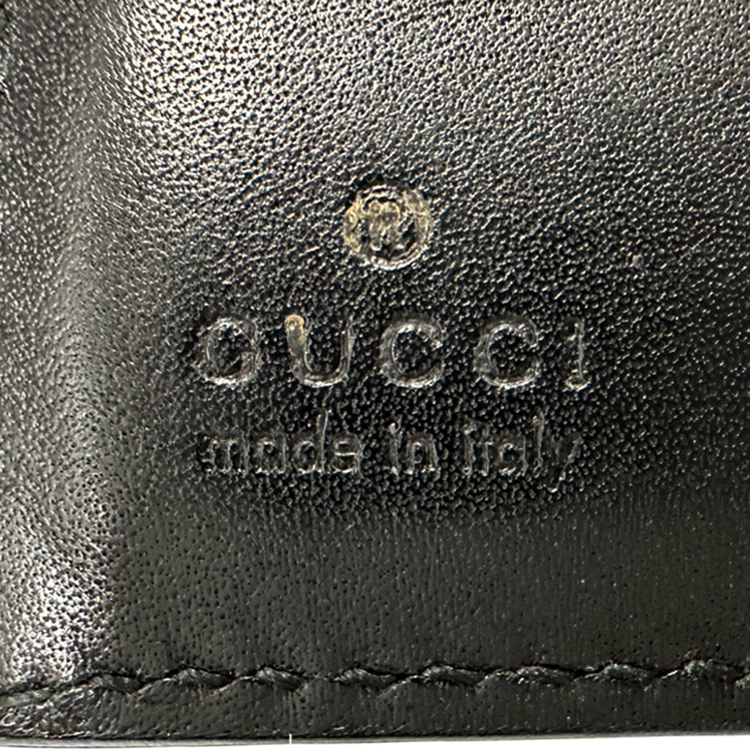 GUCCI グッチ 手帳カバー ブラウン イエロー レザー レディース メンズ 6穴式 【中古】