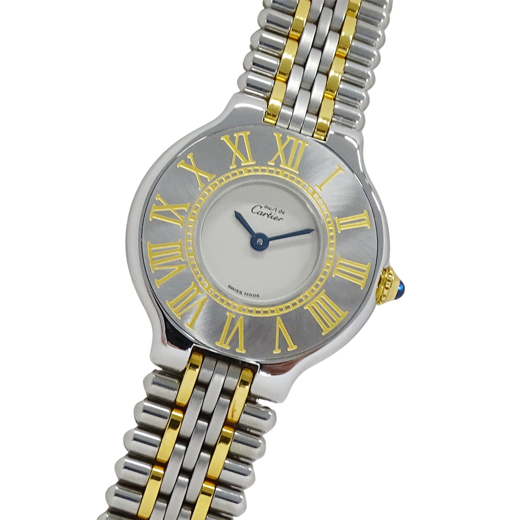 Cartier カルティエ マスト21 ヴァンティアン W10051F4 レディース 腕時計 クオーツ QZ SS GP【中古】