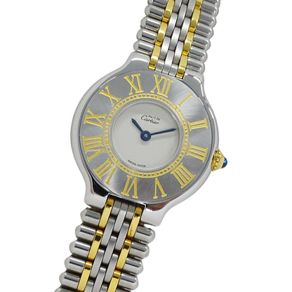 Cartier カルティエ マスト21 ヴァンティアン W10051F4 レディース 腕時計 クオーツ QZ SS GP【中古】