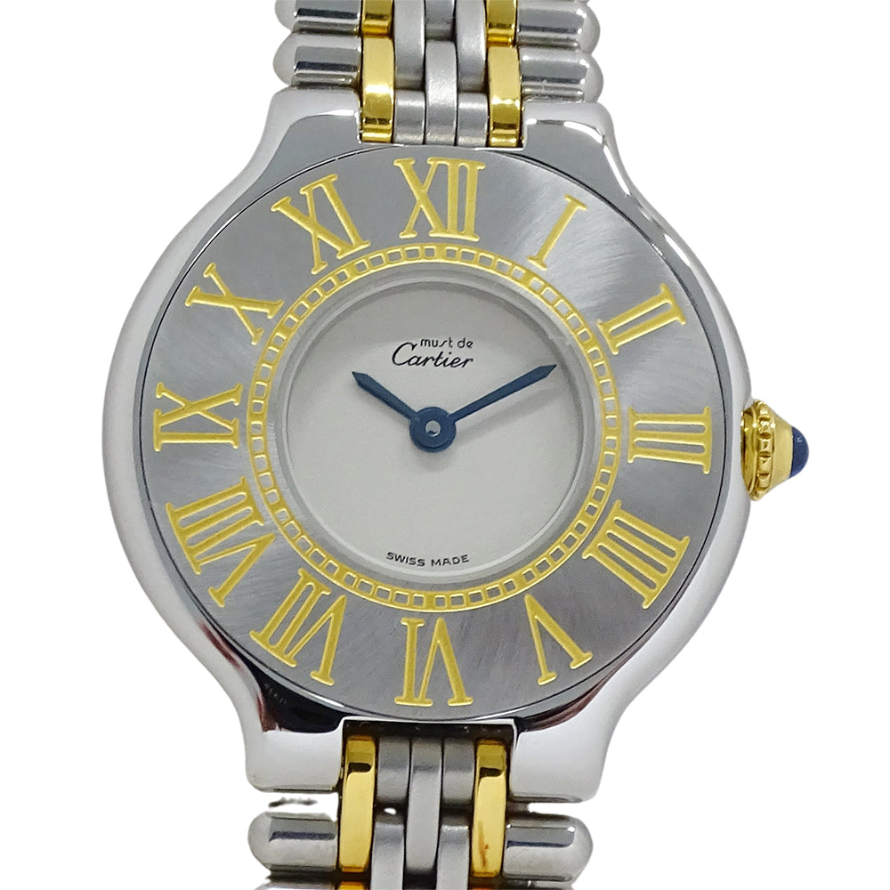 Cartier カルティエ マスト21 ヴァンティアン W10051F4 レディース 腕時計 クオーツ QZ SS GP【中古】