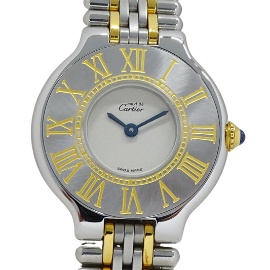 Cartier カルティエ マスト21 ヴァンティアン W10051F4 レディース 腕時計 クオーツ QZ SS GP【中古】