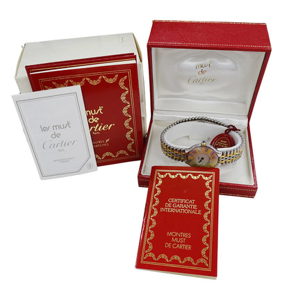 Cartier カルティエ マスト21 ヴァンティアン W10051F4 レディース 腕時計 クオーツ QZ SS GP【中古】