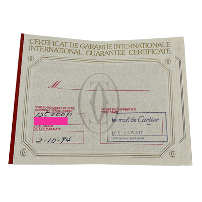Cartier カルティエ マスト21 ヴァンティアン W10051F4 レディース 腕時計 クオーツ QZ SS GP【中古】