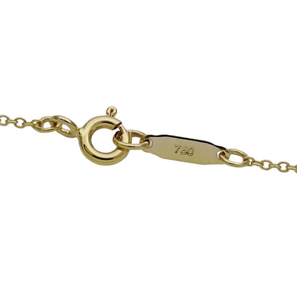 TIFFANY&Co. ティファニー ボウ リボン ネックレス 750YG レディース 磨き済み 【中古】