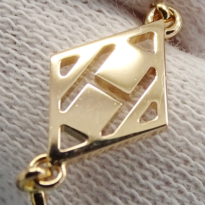 HERMES エルメス ガンバード ピアス 750PG ダイヤモンド レディース 磨き済み【中古】