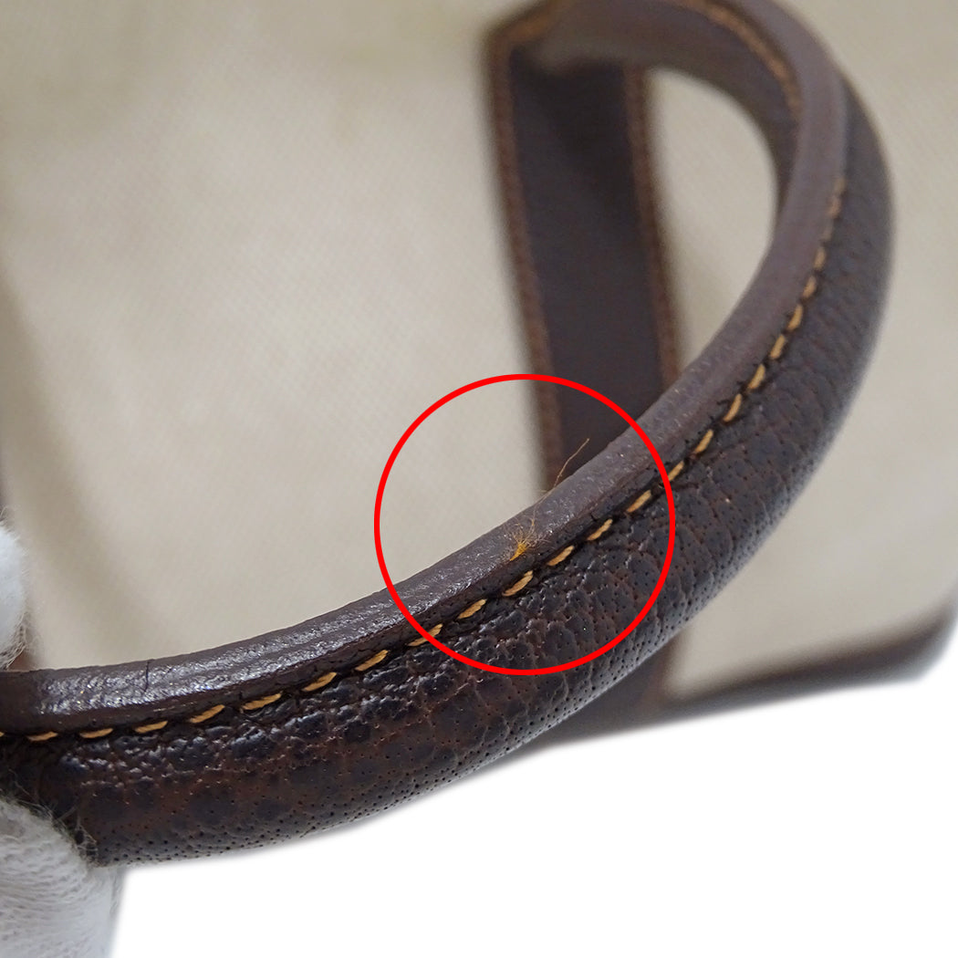 HERMES エルメス ガーデンパーティ TPM 2wayバッグ ブラウン シルバー金具 トワルアッシュ レディース □I刻印 【中古】