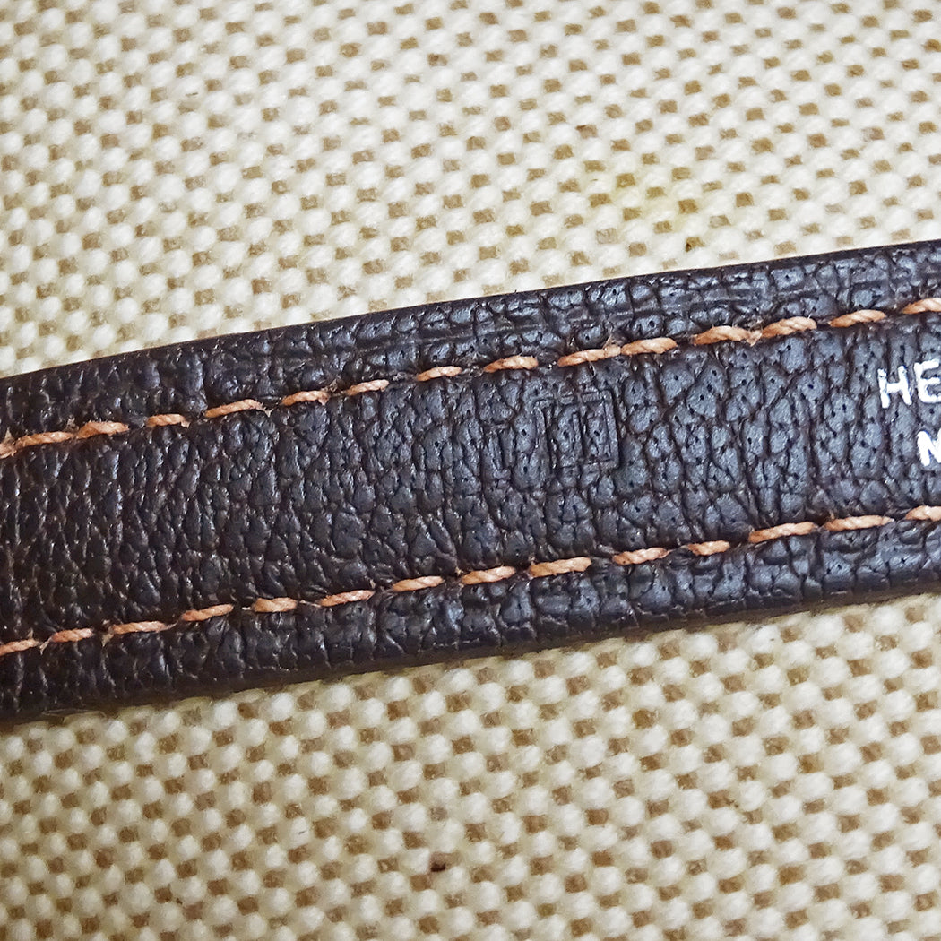 HERMES エルメス ガーデンパーティ TPM 2wayバッグ ブラウン シルバー金具 トワルアッシュ レディース □I刻印 【中古】