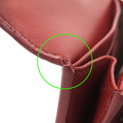BOTTEGAVENETA ボッテガ・ヴェネタ 長財布 レッド ピンク レザー レディース 【中古】
