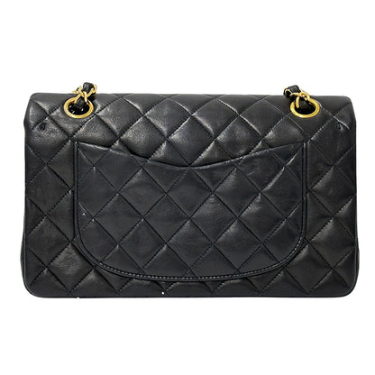 CHANEL シャネル ショルダーバッグ マトラッセ 25 ブラック ゴールド金具 ラムスキン レディース 【中古】