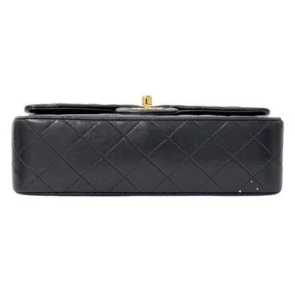 CHANEL シャネル ショルダーバッグ マトラッセ 25 ブラック ゴールド金具 ラムスキン レディース 【中古】