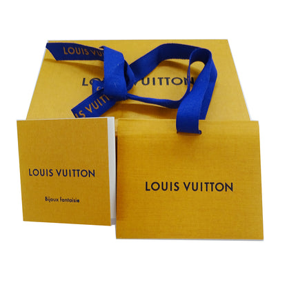 LOUIS VUITTON ルイ・ヴィトン カフ･ナノグラム バングル モノグラム メタル ゴールド レディース M00251 LE1106 Sサイズ【中古】