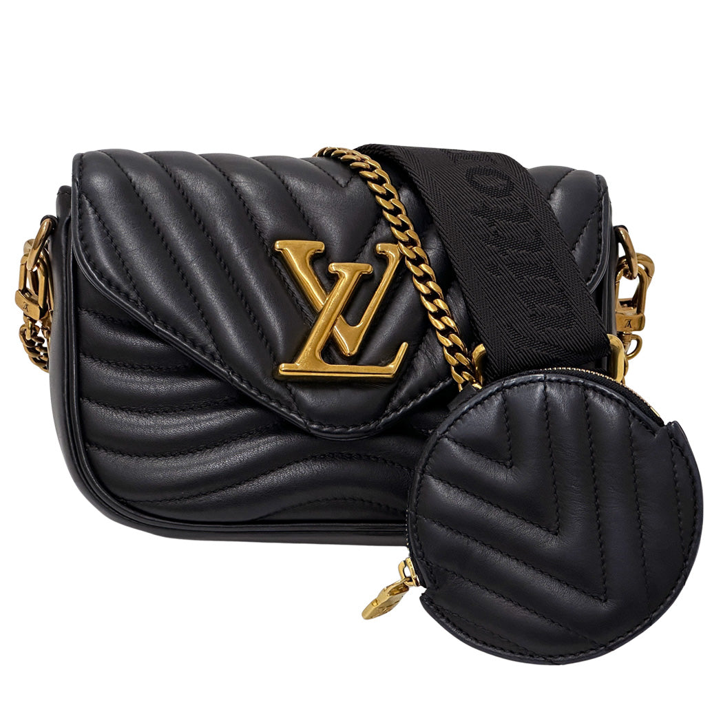 ルイ・ヴィトン LOUIS VUITTON ルイ・ヴィトン ミュルティポシェット ショルダーバッグ ニューウェーブ ノワール M56461 レディース 【中古】