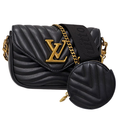 ルイ・ヴィトン LOUIS VUITTON ルイ・ヴィトン ミュルティポシェット ショルダーバッグ ニューウェーブ ノワール M56461 レディース 【中古】