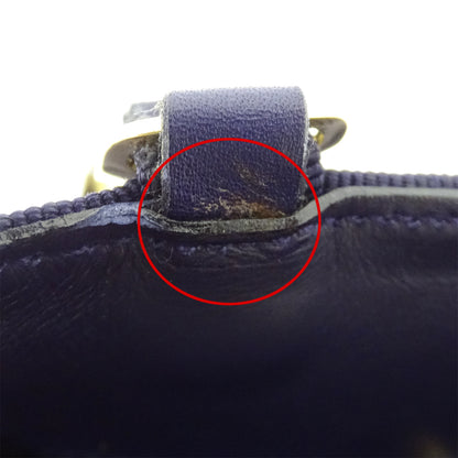 Ferragamo フェラガモ ショルダーバッグ ヴァラ パープル 紺 ナイロン レディース 【中古】