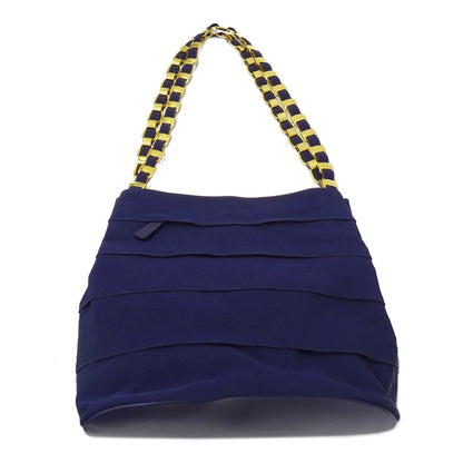 Ferragamo フェラガモ ショルダーバッグ ヴァラ パープル 紺 ナイロン レディース 【中古】