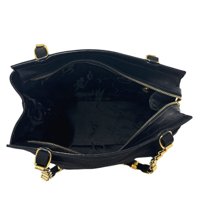 Ferragamo フェラガモ ショルダーバッグ ヴァラ ブラック ゴールド金具 ナイロン レディース 【中古】