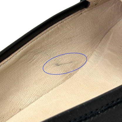 CHANEL シャネル ローファー ココマーク ターンロック ブラック 37 23.5cm ゴールド金具 レザー レディース 【中古】