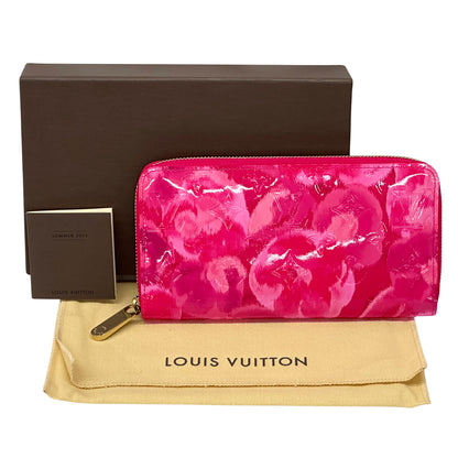 LOUIS VUITTON ルイ・ヴィトン ジッピーウォレット 長財布 モノグラム イカットフラワー ローズアンディアン ピンク M90019 レディース メンズ 【中古】