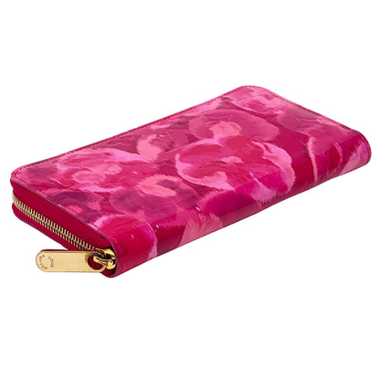LOUIS VUITTON ルイ・ヴィトン ジッピーウォレット 長財布 モノグラム イカットフラワー ローズアンディアン ピンク M90019 レディース メンズ 【中古】