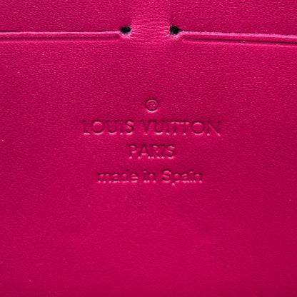 LOUIS VUITTON ルイ・ヴィトン ジッピーウォレット 長財布 モノグラム イカットフラワー ローズアンディアン ピンク M90019 レディース メンズ 【中古】