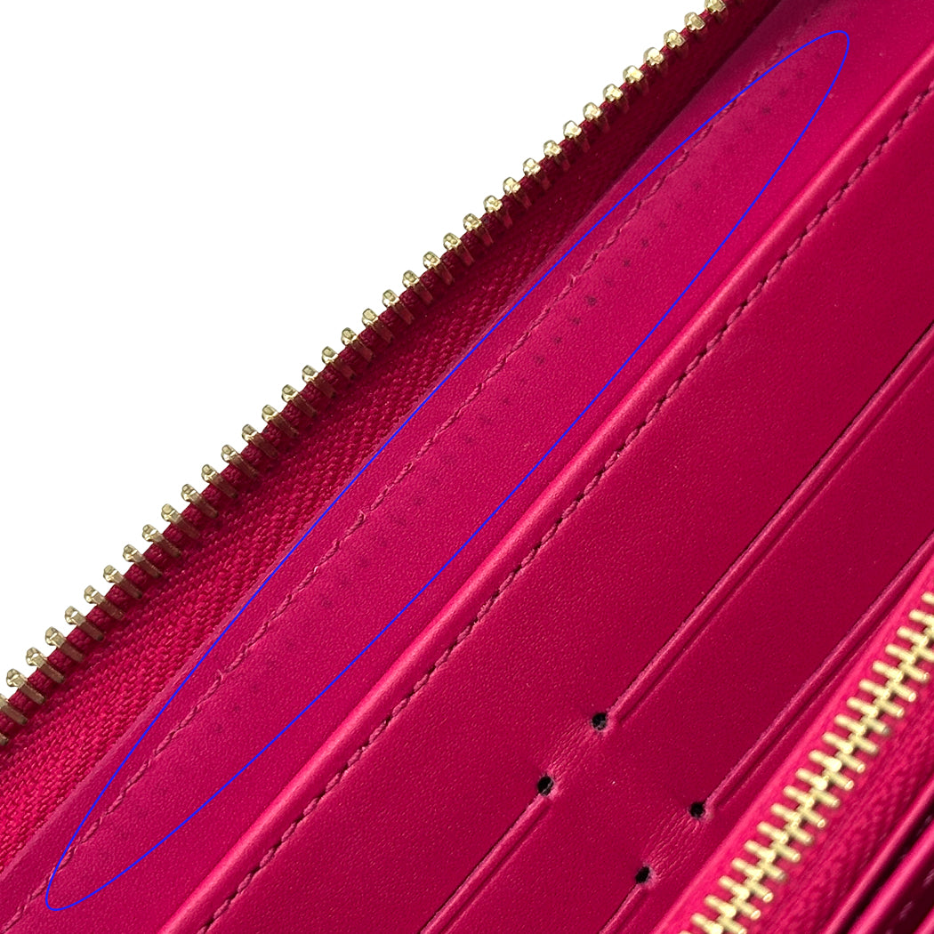 LOUIS VUITTON ルイ・ヴィトン ジッピーウォレット 長財布 モノグラム イカットフラワー ローズアンディアン ピンク M90019 レディース メンズ 【中古】