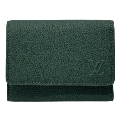 LOUIS VUITTON ルイ・ヴィトン ヴィクター・ウォレット 三つ折り財布 アエログラム フォレストグリーン M25958 メンズ 【中古】