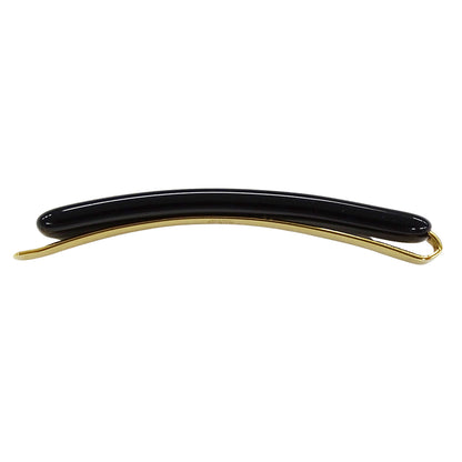 GUCCI グッチ ヘアアクセサリー ヘアピン 髪留め レジン クリスタル ブラック ゴールド レディース 【中古】