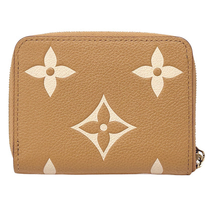 LOUIS VUITTON ルイ・ヴィトン ジッピーコインパース バイカラー モノグラム アンプラント アリゾナ×クレーム ベージュ M14563 レディース 【中古】