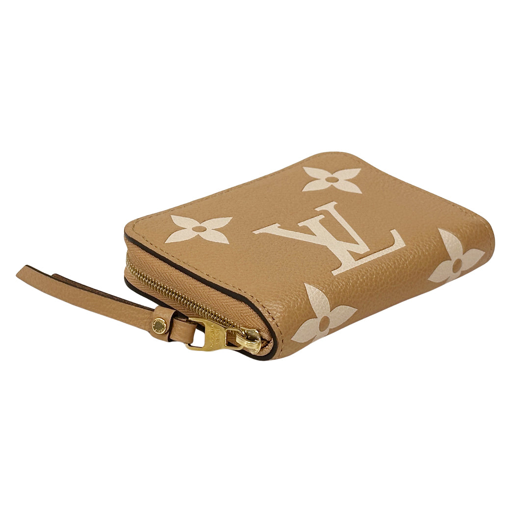 LOUIS VUITTON ルイ・ヴィトン ジッピーコインパース バイカラー モノグラム アンプラント アリゾナ×クレーム ベージュ M14563 レディース 【中古】
