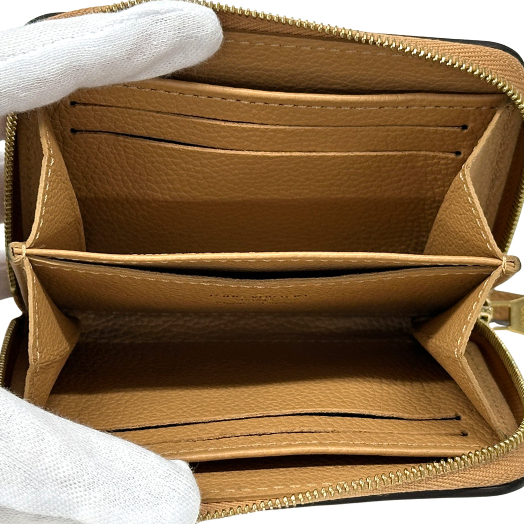 LOUIS VUITTON ルイ・ヴィトン ジッピーコインパース バイカラー モノグラム アンプラント アリゾナ×クレーム ベージュ M14563 レディース 【中古】