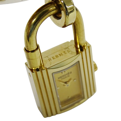 HERMES エルメス ケリーウォッチ KE1.201 レディース 腕時計 クオーツ QZ GP レザー 〇Ｙ【中古】