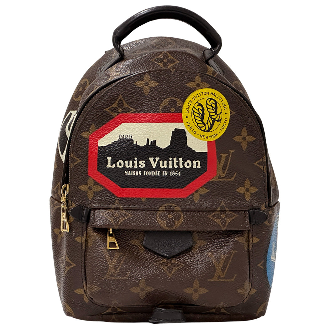 LOUIS VUITTON ルイ・ヴィトン ワールドツアー・パームスプリングス リュック ミニ M42971モノグラム レディース 【中古】