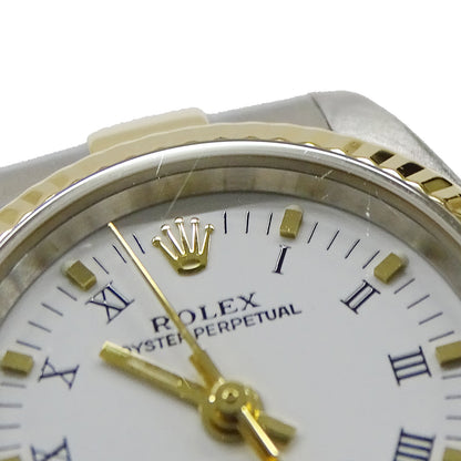 ROLEX ロレックス オイスターパーペチュアル 76193 K番 レディース 腕時計 自動巻き AT SS YG OH・磨き済み【中古】