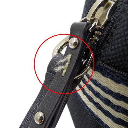 BURBERRY BLUE LABEL バーバリーブルーレーベル ショルダーバッグ ブラック キャンバス レディース 【中古】