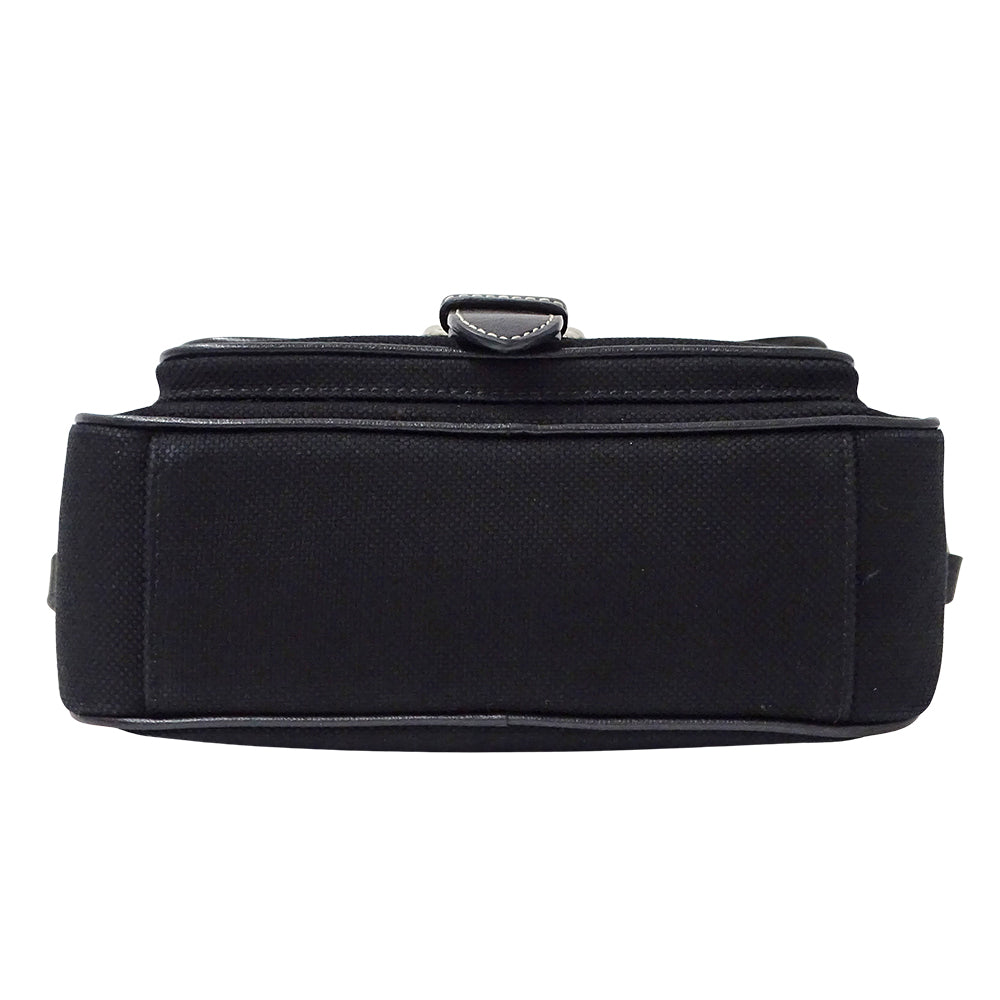 BURBERRY BLUE LABEL バーバリーブルーレーベル ショルダーバッグ ブラック キャンバス レディース 【中古】